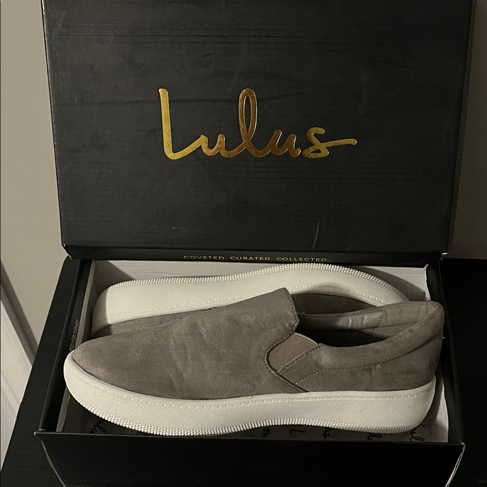 Lulu's Gray Women's Slip-On Loafers